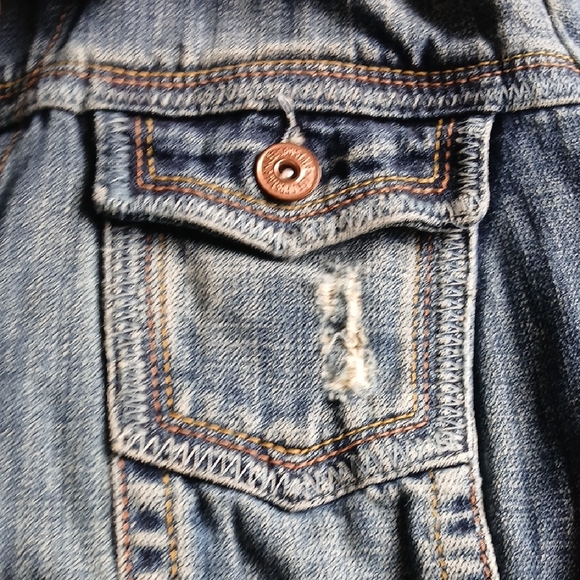 Aeropostale Blue Washed Denim Jacket - Picture 4 of 15